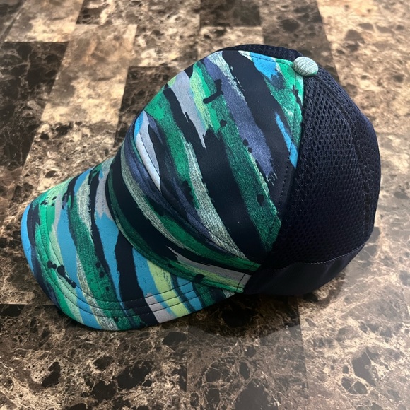 LULULEMON HAT SNAPBACK 5 PANEL TRUCKER BLUE MESH CAP ONE SIZE EUC - Picture 11 of 11